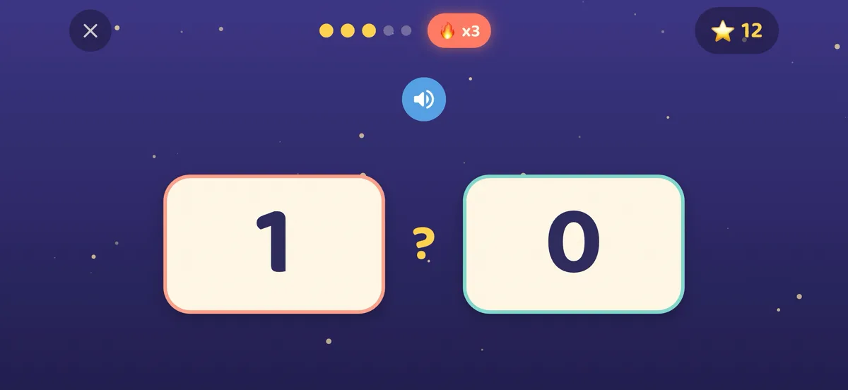 Tähetark number game: which number is bigger?